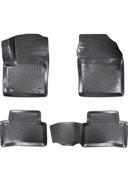 Toyota C-HR 2016 -2020 3D Havuzlu Paspas Siyah