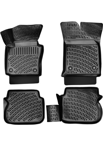 Volkswagen Caddy 2003-2010 3D Araca Özel Havuzlu Paspas Bmy