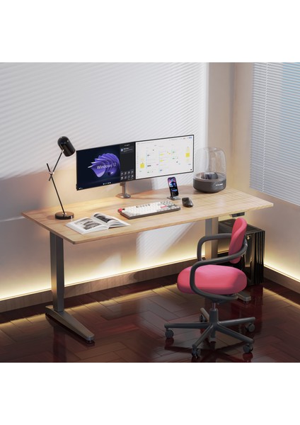 NB H180 22-32" Çift Kol Amortisörlü 2-12 kg Monitör Standı Siyah