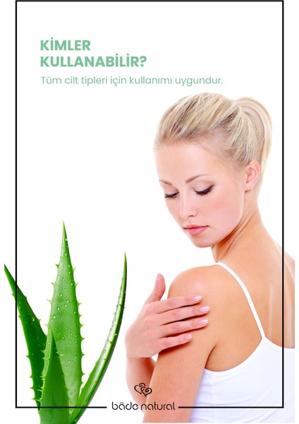 Bade Natural Aloe Vera Jel %100 Doğal 100 ml