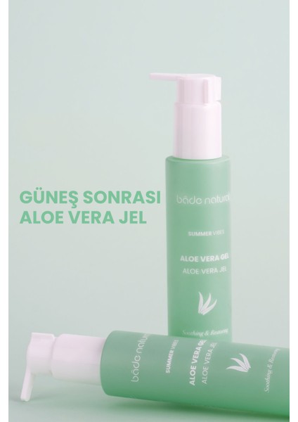 Bade Natural Aloe Vera Jel %100 Doğal 100 ml