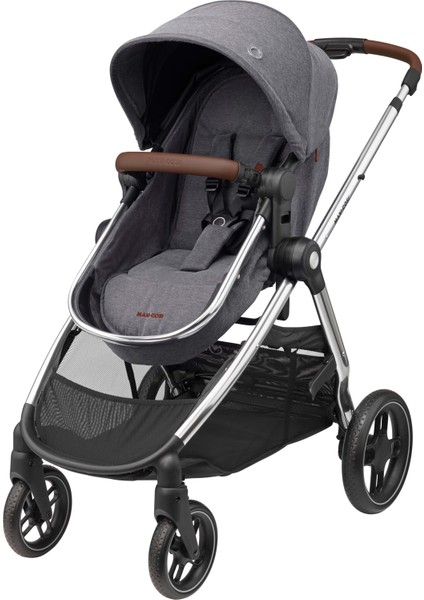 Zelia3 Luxe 2'si Bir Arada Portbebeli Premium Bebek Arabası Twillic Grey