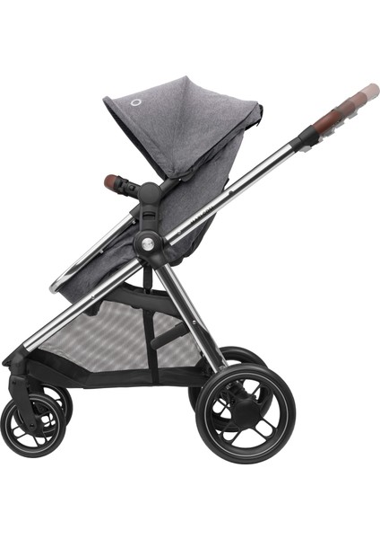 Zelia3 Luxe 2'si Bir Arada Portbebeli Premium Bebek Arabası Twillic Grey