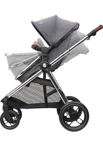 Zelia3 Luxe 2'si Bir Arada Portbebeli Premium Bebek Arabası Twillic Grey