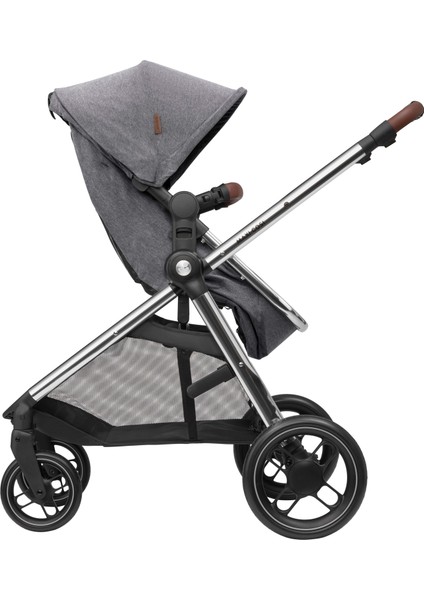 Zelia3 Luxe 2'si Bir Arada Portbebeli Premium Bebek Arabası Twillic Grey