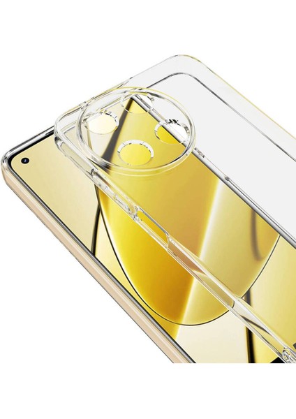 Realme 11 4g Kılıf Kamera Korumalı Şeffaf Ultra Ince Esnek Renksiz Silikon Kapak
