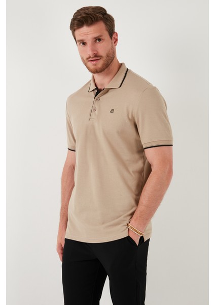 % 100 Pamuk Düğmeli Slim Fit Polo Yaka T Shirt Erkek Polo Yaka T Shirt 5902118