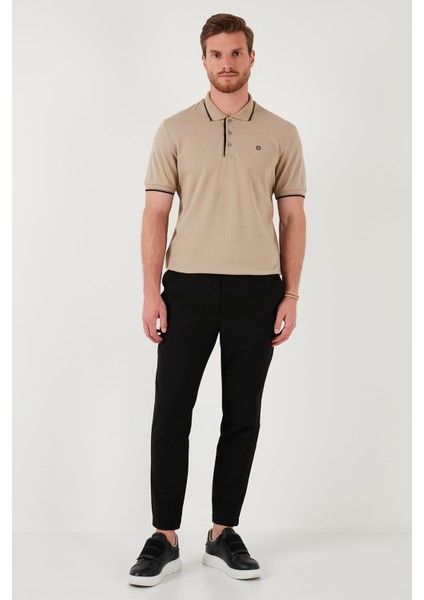 % 100 Pamuk Düğmeli Slim Fit Polo Yaka T Shirt Erkek Polo Yaka T Shirt 5902118