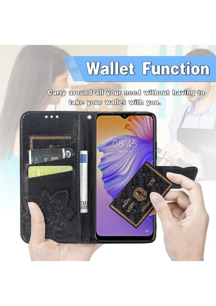 Tecno Spark 8 Cüzdan Çok Renkli Kelebek Kanat Iş Için Kılıf (Yurt Dışından)