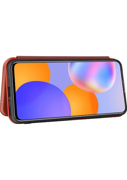 Kart ile Huawei Y9A Tam Koruma Deri Folio Flip Case Için Kılıf (Yurt Dışından)
