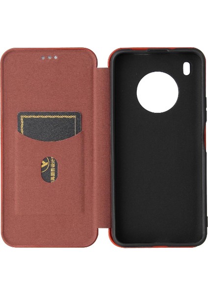 Kart ile Huawei Y9A Tam Koruma Deri Folio Flip Case Için Kılıf (Yurt Dışından)