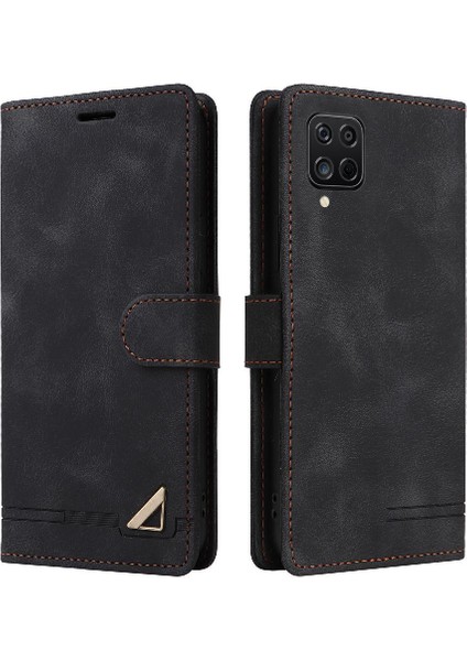 Samsung Galaxy A22 4g Deri Kılıf Için Flip Case Basit Iş Çevirme (Yurt Dışından)