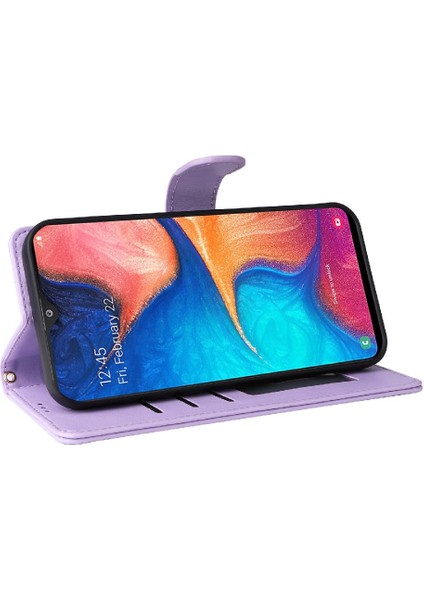 Samsung Galaxy A20 Için Flip CASE/A30 Darbeye Basit Iş Deri (Yurt Dışından)