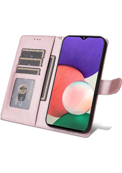 Samsung Galaxy A22 5g Için Flip Case Darbeye Basit Iş Cüzdan (Yurt Dışından) modelleri