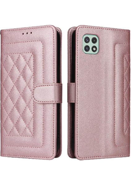 Samsung Galaxy A22 5g Için Flip Case Darbeye Basit Iş Cüzdan (Yurt Dışından) indirimleri