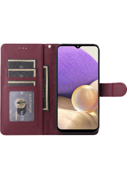 Samsung Galaxy A32 5g Için Flip Case Cüzdan Kapak Kapak Basit Iş (Yurt Dışından) fırsatları