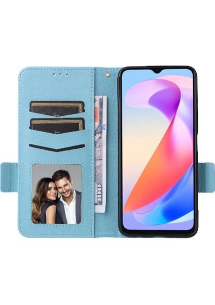 Onur Için Kılıf X6A 4g Pu Deri Kart Yuvaları Tutucu Yan Toka Manyetik (Yurt Dışından)