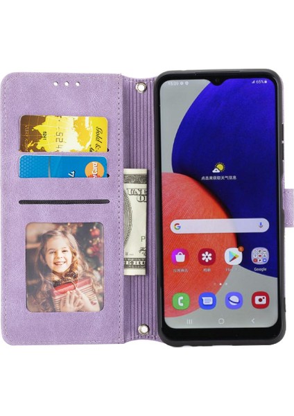 Samsung Galaxy A22 Için Flip Case 5g/ F42 5g Manyetik Kapatma Kickstand Pu (Yurt Dışından) modelleri