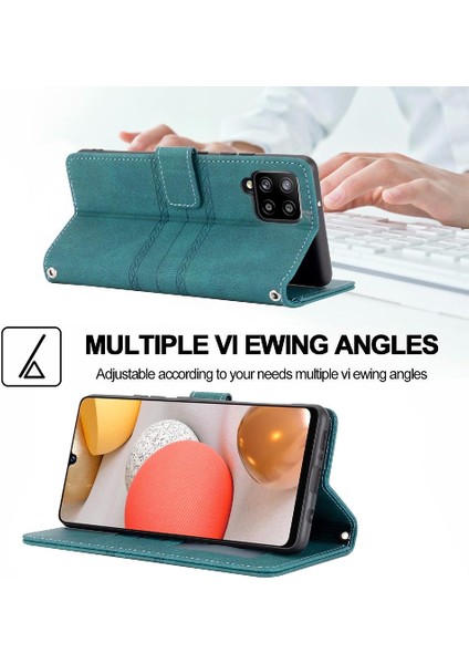 Samsung Galaxy A22 4g/ M22 Kickstand Manyetik Kapatma Pu Için Flip Case (Yurt Dışından) modelleri