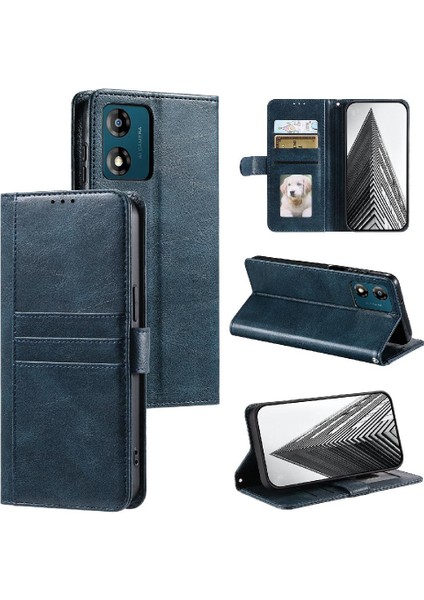 Motorola Moto G32 Pu Deri Kickstand 6 Kart Yuvaları Cüzdan Için Flip Case (Yurt Dışından)