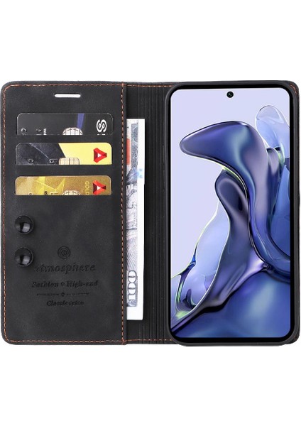 Xiaomi 11T Cüzdan Için Flip Case Basit Iş Darbeye Kapak Çevirin (Yurt Dışından) modelleri
