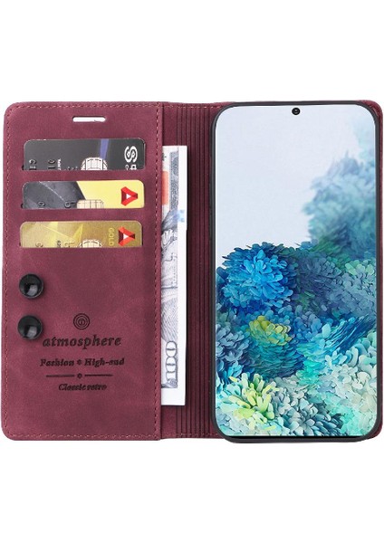 Samsung Galaxy S20 Artı Darbeye Dayanıklı Cüzdan Deri Kılıf Flip Case (Yurt Dışından)