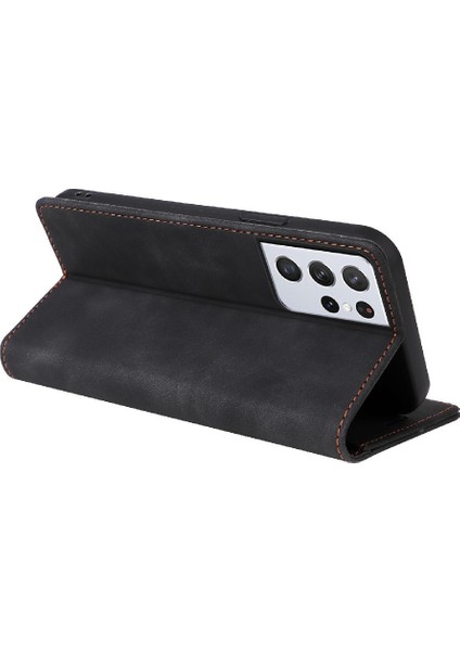 Samsung Galaxy S21 Ultra Basit Iş Deri Kılıf Flip Case Için Flip Case (Yurt Dışından) indirimleri