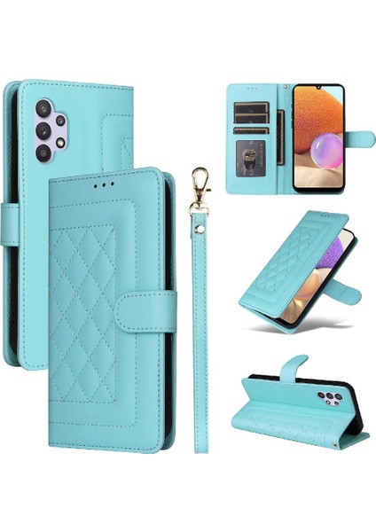 Samsung Galaxy A32 5g Için Flip Case Cüzdan Kapak Kapak Basit Iş (Yurt Dışından)