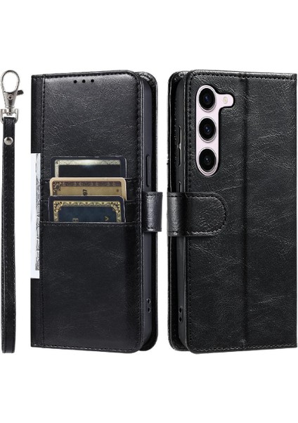 Samsung Galaxy S23 Artı Kickstand Pu Deri Cüzdan 6 Kart Için Flip Case (Yurt Dışından)