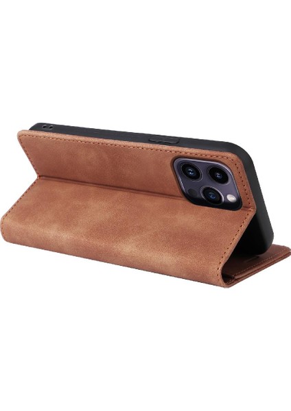 Iphone 15 Için Kılıf Pro Max Kapak Çevirin Basit Iş Deri Kılıf Cüzdan (Yurt Dışından)