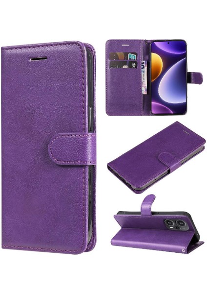 Xiaomi Redmi Not 12 Turbo Için Flip Case 5g Kart Yuvası Iş Cüzdan ile (Yurt Dışından)