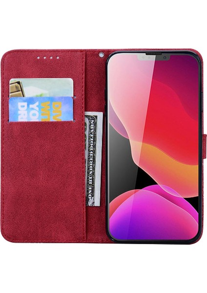 Iphone 15 Için Kılıf Artı Deri Cüzdan Kickstand Koruyucu Flip Telefon (Yurt Dışından)