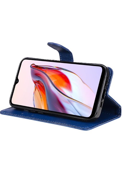 Kart Yuvası Iş ile Xiaomi Redmi 12C Klasik Düz Renk Için Flip Case (Yurt Dışından)