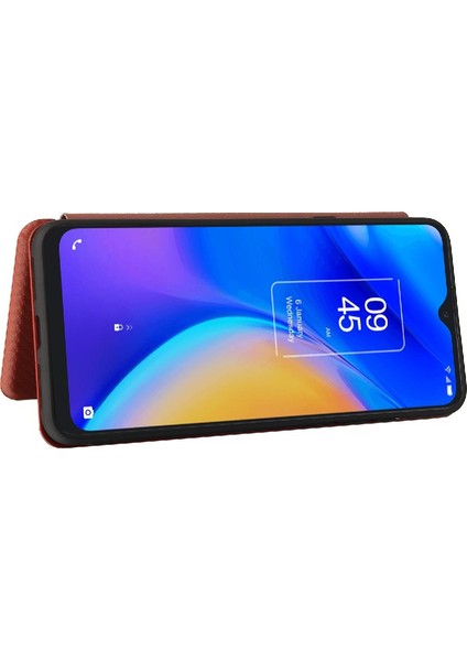 Tcl 20SE Tam Koruma Kartı Ekleme Deri Folio Flip Case Için Kılıf (Yurt Dışından)