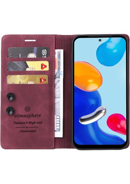 Xiaomi Redmi Not 11S Için Flip Case Basit Iş Darbeye Cüzdan (Yurt Dışından)