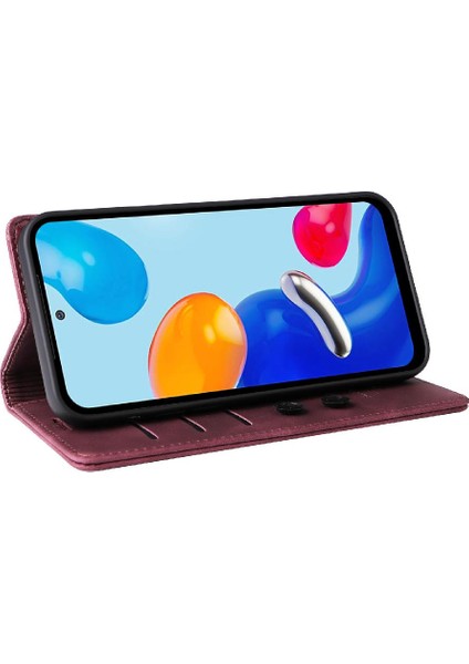 Xiaomi Redmi Not 11S Için Flip Case Basit Iş Darbeye Cüzdan (Yurt Dışından)