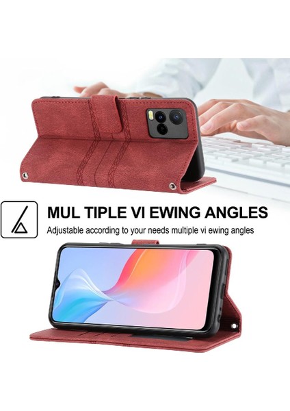 Vivo Y33S 4g /Y33E Kickstand Pu Deri Cüzdan Kılıf Için Flip Case (Yurt Dışından) fırsatları