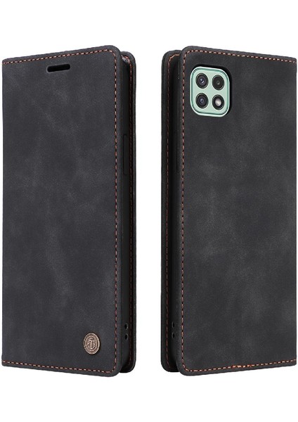 Samsung Galaxy A22 5g Deri Kılıf Için Flip Case Basit Iş Çevirme (Yurt Dışından)