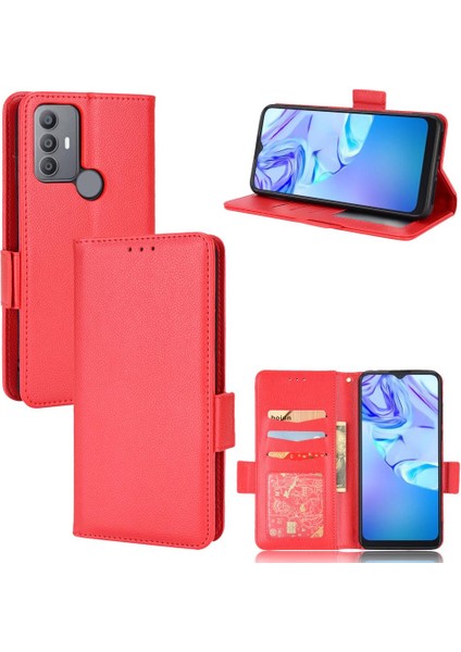 Tcl 30 Se Manyetik Yan Toka Kart Yuvaları Tutucu Pu Deri Cüzdan Için Kılıf (Yurt Dışından)