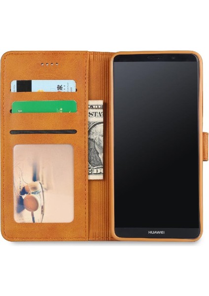 Tutucu ile Huawei Mate 10 Pro Için Buzağı Doku Yatay Flip Case (Yurt Dışından)
