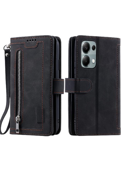 Xiaomi Redmi Not Için Flip Case 13 Pro 5g Kordon Pu Deri Kickstand 9 (Yurt Dışından)