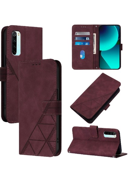 Xiaomi Redmi Not 8 Flip Folio Kitap Koruyucu Pu Deri Kredi (Yurt Dışından)