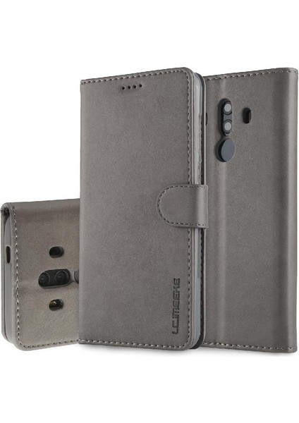 Tutucu ile Huawei Mate 10 Pro Için Buzağı Doku Yatay Flip Case (Yurt Dışından)