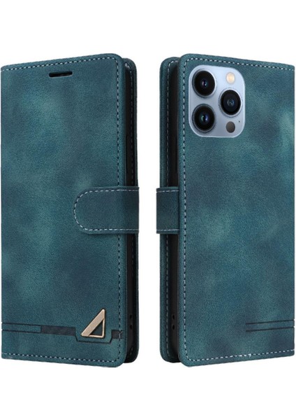 Iphone 15 Pro Deri Kılıf Için Flip Case Basit Iş Cüzdan Flip (Yurt Dışından)