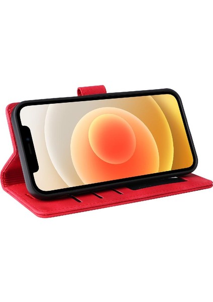 Iphone 12 Için Flip Case Mini Cüzdan Darbeye Kapak Kapak Basit Iş (Yurt Dışından)