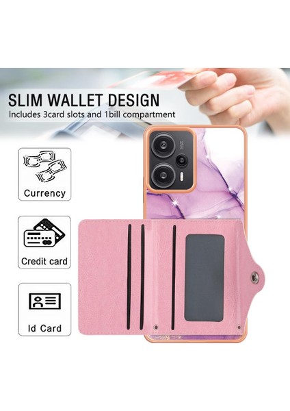 Xiaomi Poco F5 5g Kart Yuvaları Mermer Yumuşak Tpu Tampon Ince Cüzdan (Yurt Dışından) indirimleri