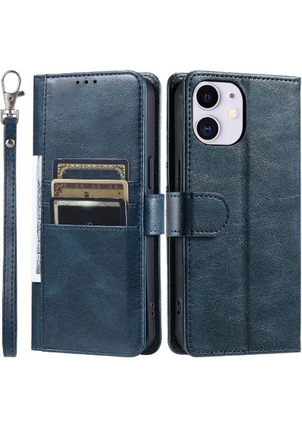 Iphone 11 Için Flip Case Kickstand 6 Kart Yuvaları Cüzdan Pu Deri (Yurt Dışından)