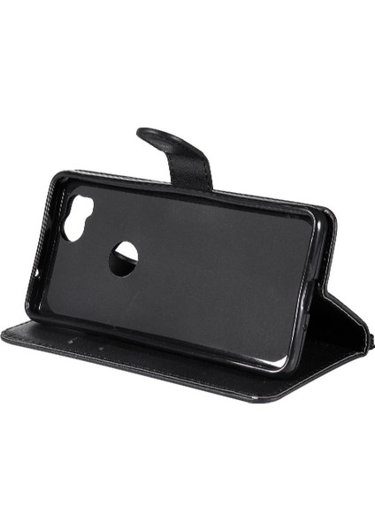 Kart Yuvası Klasik Düz Renk Yüksek Telefon ile Google Piksel 2 Için Flip Case (Yurt Dışından)