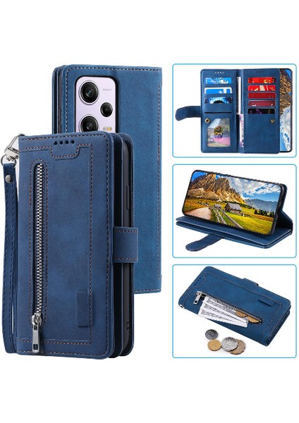 Xiaomi Redmi Not 12 Için Flip Case Pro 5g Kickstand Cüzdan Pu Deri 9 (Yurt Dışından)