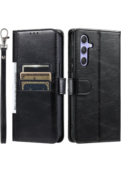 Samsung Galaxy Galaxy 5g 6 Kart Yuvaları Pu Deri Cüzdan Için Flip Case (Yurt Dışından)